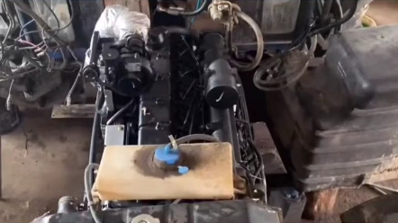 雷沃1804拖拉机改东方红220马力发动机，这过程看得我热血