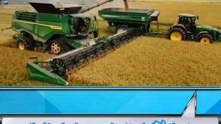 约翰迪尔X6水稻收割作业